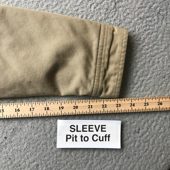 Vintage Y2K Hurley Lined Harrington Heavy Twill Work Jacket Mens XL Zip Khaki - Picture 6 of 12